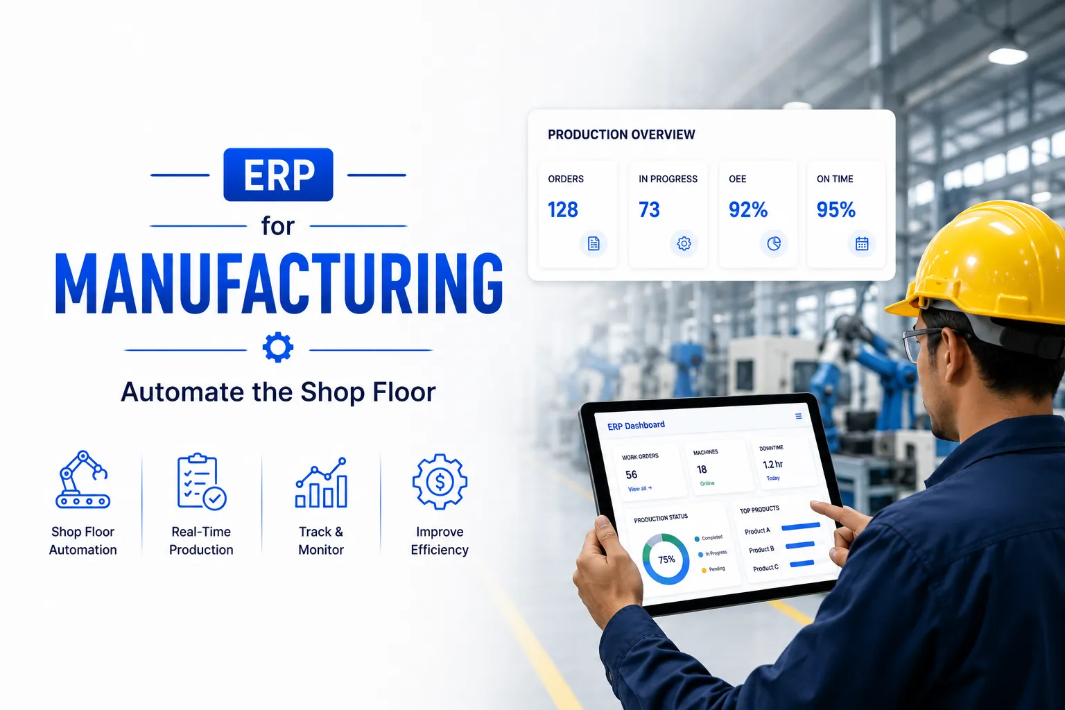 ERP for Manufacturing: Automate the Shop Floor