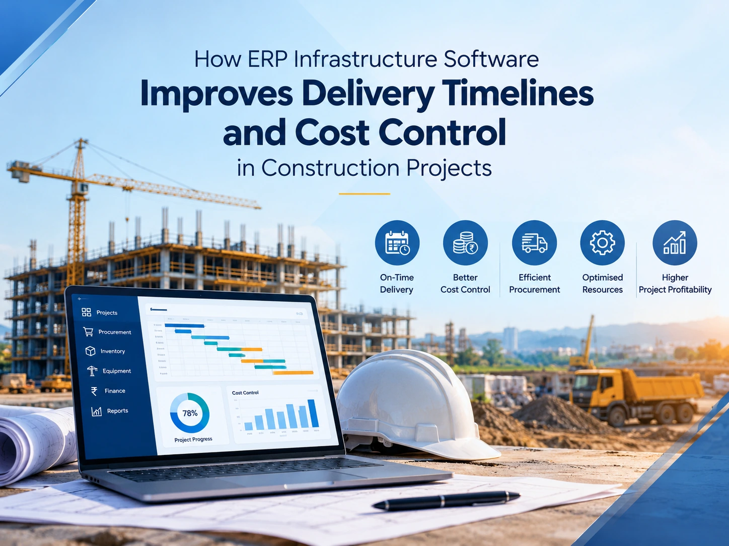 How ERP Infrastructure Software Improves Delivery Timelines and Cost Control in Construction Projects